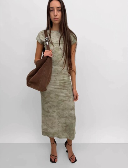 RODEBJER Rodebjer Otta Dress Clouds Khaki green M RODEBJER Rodebjer Otta Dress Clouds Khaki green M