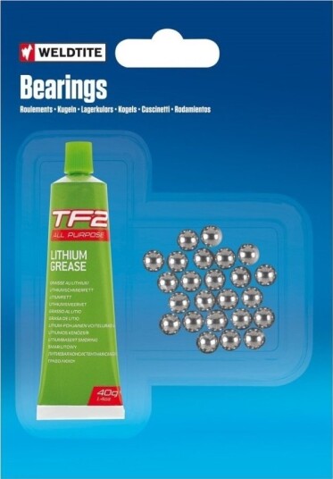 Weldtite Litiumfett Tf2 Universal, 40 G + Kulelagerkuler 24 Stk.