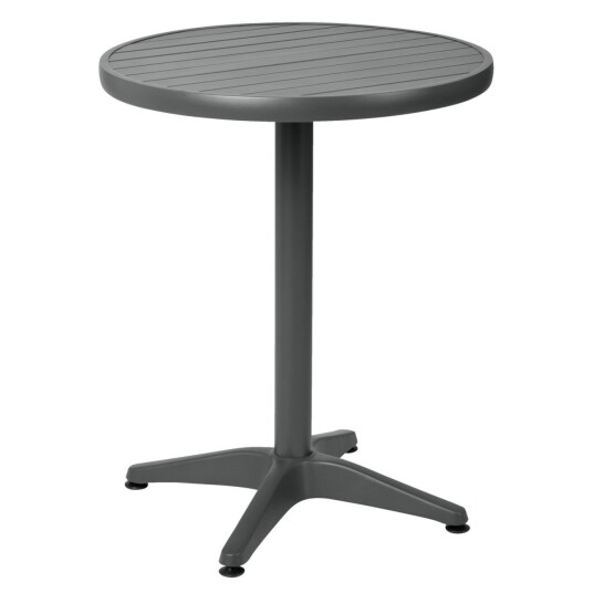 PULSIVA Utebord værbestandig Malvena rundt; 72x60 cm HxØ; Antrasitt; Rund PULSIVA Utebord værbestandig Malvena rundt; 72x60 cm HxØ; Antrasitt; Rund