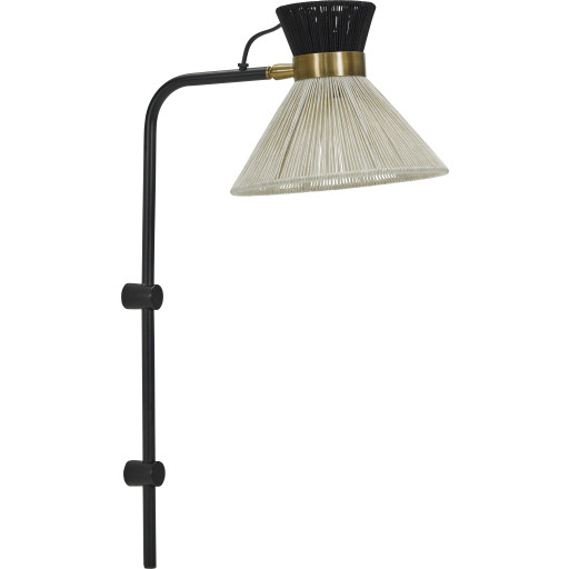 House Doctor Cord vegglampe 54 cm svart House Doctor Cord vegglampe 54 cm svart