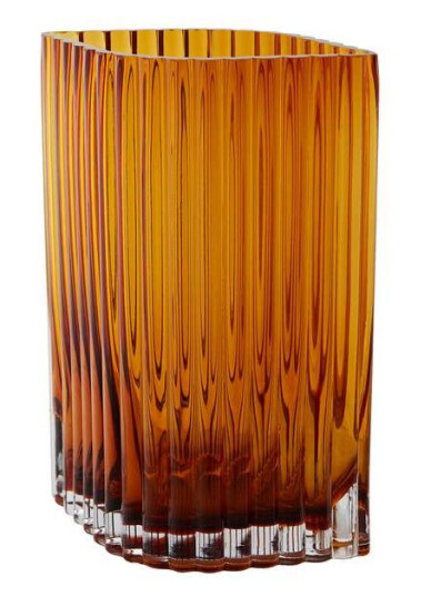 AYTM Folium vase 25 cm Amber AYTM Folium vase 25 cm Amber
