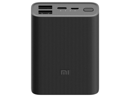 Xiaomi Mi Power Bank 3 Ultra Compact - Powerbank - 10 000 Mah - 3 Utgangs-Stikkforbindelser (2 X Usb, Usb-C) Xiaomi Mi Power Bank 3 Ultra Compact - Powerbank - 10 000 Mah - 3 Utgangs-Stikkforbindelser (2 X Usb, Usb-C)