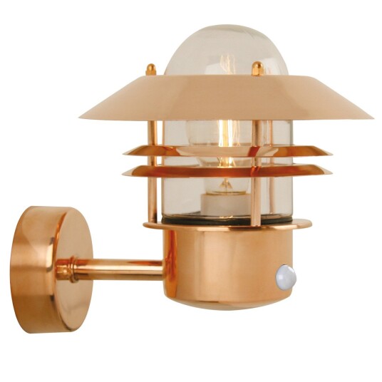 Nordlux Blokhus Up Vegglampe w/Sensor Copper