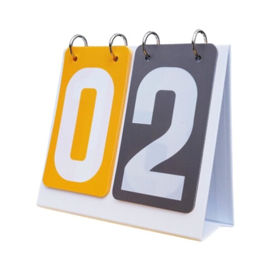 Sportsresultattavle 2 sifret Flip Number Score Board for Konkurranse Basketball Blå