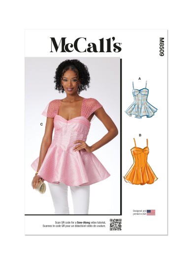 McCall's 8509 - Peplum Topp U5 16-18-20-22-24 McCall's 8509 - Peplum Topp U5 16-18-20-22-24
