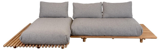 Cane line Sticks divan sofa Teak/lys brun 2 2 seters moduler Brun