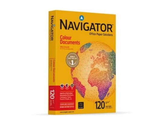 Merkedatablad for Navigator laser-/blekkskriverutskrift A4 210x297 mm 250 ark 120 g/m² hvit ISO 536 ISO 534 ISO 2493 ISO 8791/2 ISO 287,