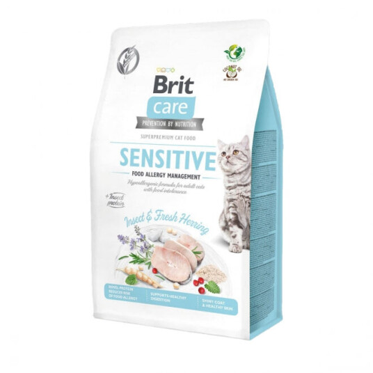 Brit Care Kornfritt Kattemat Insekt & Sild 400 g for Voksne Katter Brit Care Kornfritt Kattemat Insekt & Sild 400 g for Voksne Katter