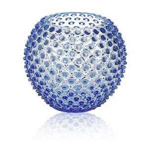 Hobnail Globe Vase 18 cm Light blue