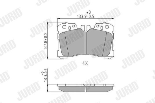 Bremseklosser JURID 572647J Bremseklosser JURID 572647J