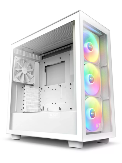 NZXT H7 Elite RGB - Matte White - Kabinett - Miditower - Hvit