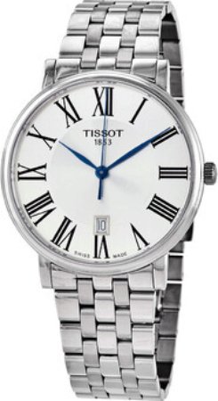Tissot Herreklokke T122.410.11.033.00 Carson Sølvfarget/Stål Ø40 mm