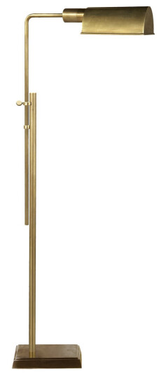 Pask golvlampa antik mässing
