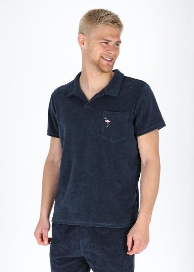 Blount & Pool Ibiza Terry Pique Navy 2xl Piketrøyer Blount & Pool Ibiza Terry Pique Navy 2xl Piketrøyer