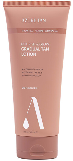 Azure Tan Nourish & Glow Gradual Tan Lotion Light/ Medium