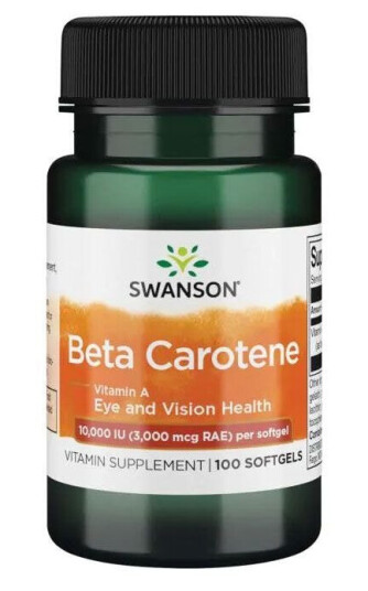 Swanson - Beta Carotene - 10.000IU - 100 soft gels