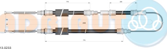 Tautrekk håndbremse ADRIAUTO 13.0233