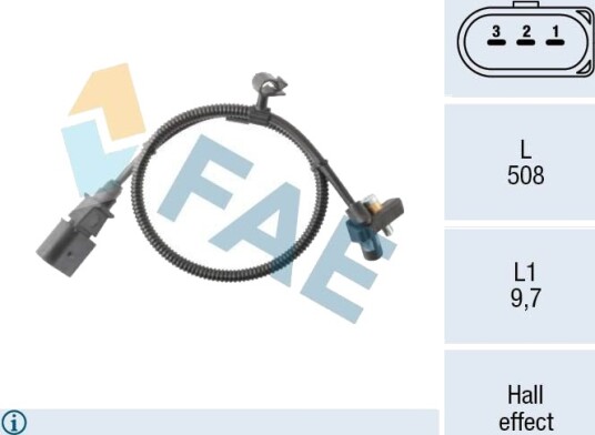 Impulsgiver veivaksel FAE 79495