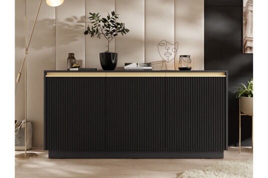Kommode Vitlanda 154 cm Svart
