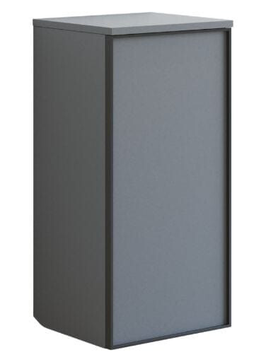 Dansani Inzo Alu ramme Svart Underskap 1 dør B40 Grå Matt / 40cm Versjon B Venstre Hengslet