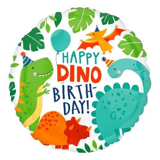 Amscan International Folieballong Happy Dino Birthday