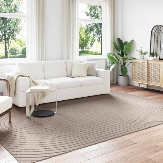  Områdetepper Rektangulær PALMERAS Beige 340 x 240 cm Polyester