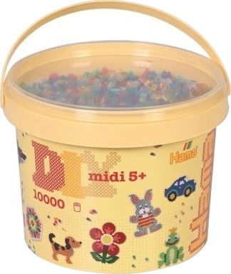 Hama Midi Perler 10.000Stk Transp. Glitter Mix 54