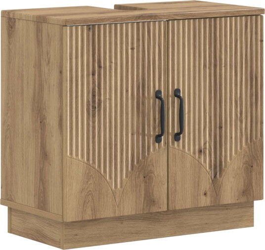 vidaXL Baderomsvaskeskap HOORN Artisan eik 59,5 x 31,5 x 56 cm