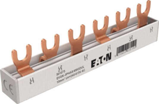 Eaton SAMLESKINNE 3-FAS 1+2+3-POL 6mod - 1604095 Eaton SAMLESKINNE 3-FAS 1+2+3-POL 6mod - 1604095
