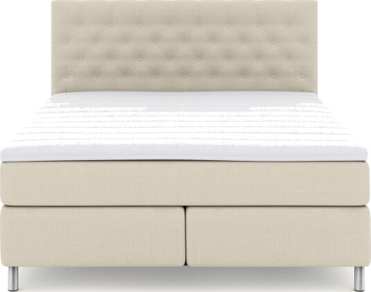 Select No 3 Kontinentalseng 180x200 Fast/Medium Beige/Metallben