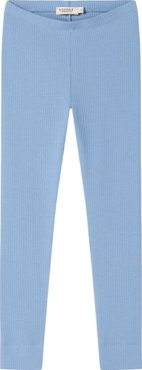 MarMar Leggings Bomull/Modal Rib Blue Himmelen MarMar 4 år (104) Leggings Blå Lyseblå