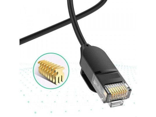 Ugreen Ugreen-Kabel Ethernet-Patchkabel Rj45 Cat 6A Utp 1000 Mbps 5 M Svart (70654)