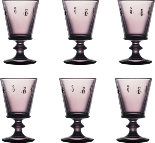 La Roch?re Abeille vinglass 24 cl 6-pakning Aubergine La Roch?re Abeille vinglass 24 cl 6-pakning Aubergine