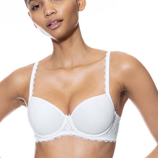 Mey BH Amorous Half Cup Spacer Bra Hvit polyamid C 80 Dame Mey BH Amorous Half Cup Spacer Bra Hvit polyamid C 80 Dame