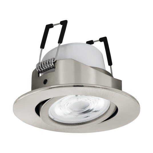 Eglo Saliceto-Z innbyggingslampe i børstet stål Ø8,8 RGB + TW Zigbee Bluetooth