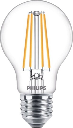 Philips Corepro Led Filamentlyspære Form: A60 Klar Finish E27 8.5 W Ekvivalent 75 W Klasse E Varmt Hvitt Lys 2700 K