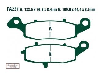 Bremseklosser EBC Brakes FA231V