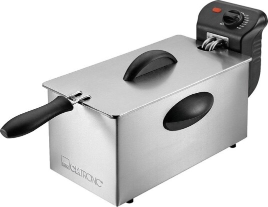 Clatronic FR3586 Frityrgryte 3L, 2000W, Rustfritt Stål - Sølv
