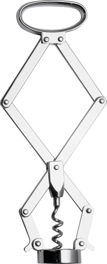 Alessi Corkscrew In 18/10 Mirror Polished Stainless Steel Silver ONE SIZE