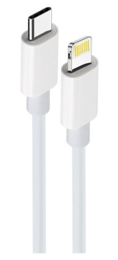 Maxlife USB-C til Lightning-kabel 1m 20W Hvit med hurtiglading