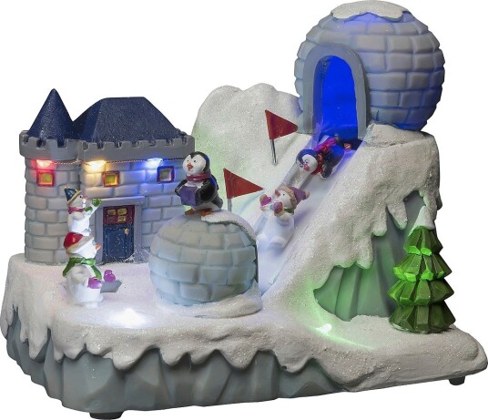 Konstsmide - Mekanisk julepynt, 22 cm, LED - Flerfarget