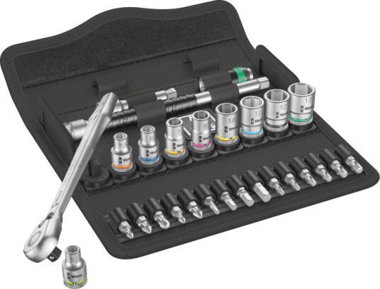 Wera 8100 SA 8 Pipenøkkelsett 1/4" med 28 Deler