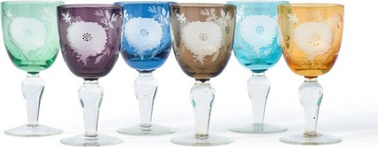 Pols Potten  Peony vinglass 6 stk multi