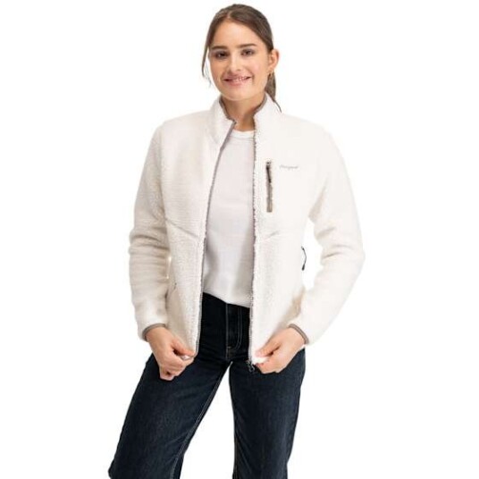 Bergans Lunnan Pile Fleece Jacket Dame Vanilla White L
