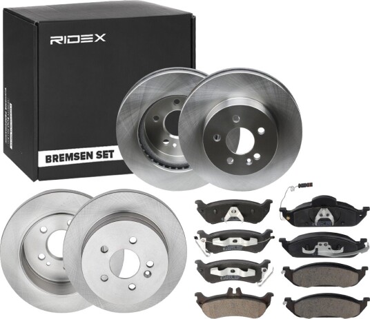 Bremseskiver og klosser RIDEX 3405B0480