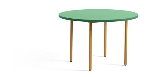 HAY Tofarget Spisebord Ø120 Oker/Grønn Mint HAY Tofarget Spisebord Ø120 Oker/Grønn Mint