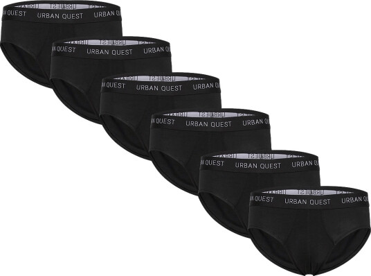 URBAN QUEST | 6 Pack Men Bamboo Brief | XL