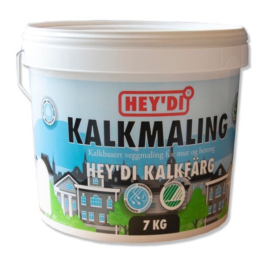 Hey'di Kalkmaling Grå 7kg