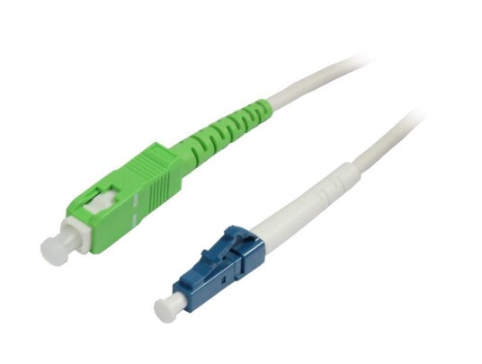 Synergy Fiberkabel Simplex LC/SC-APC 8° OS2 1.5m