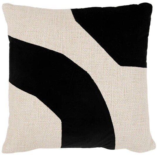 Urban Nature Culture Arc Pyntepute 45x45 cm Sort / Beige Urban Nature Culture Arc Pyntepute 45x45 cm Sort / Beige